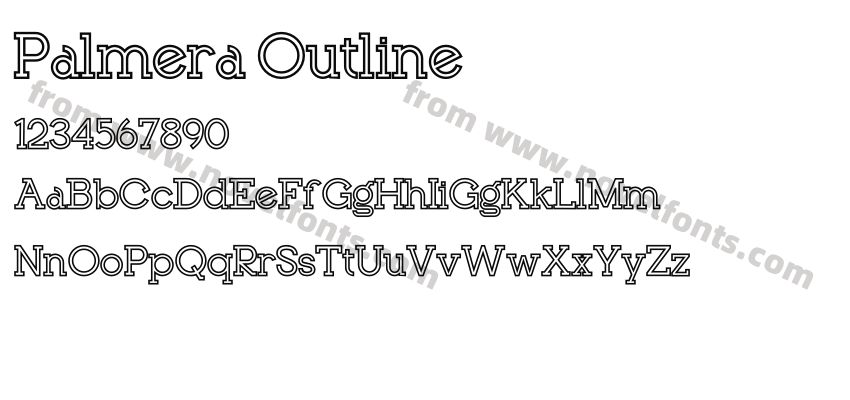 Palmera OutlinePreview