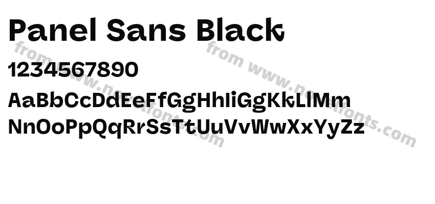 Panel Sans BlackPreview