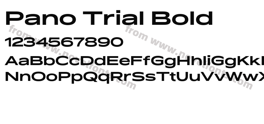 Pano Trial BoldPreview