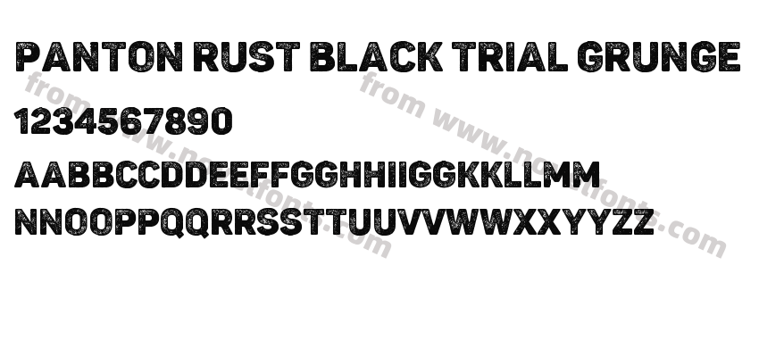 Panton Rust Black Trial GrungePreview