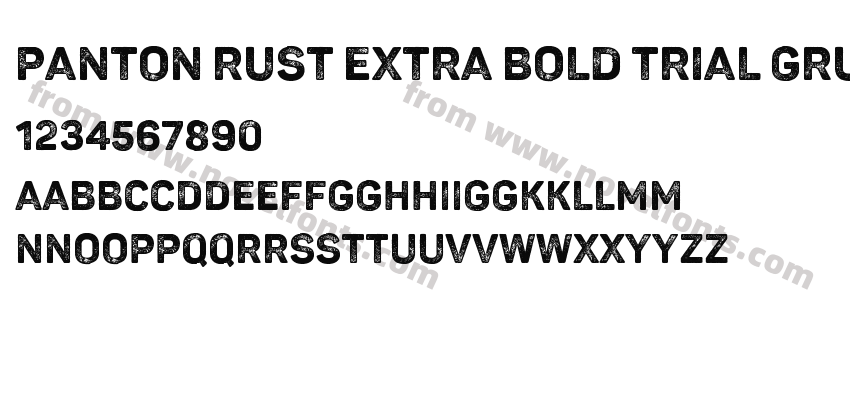 Panton Rust Extra Bold Trial GrungePreview