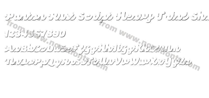 Panton Rust Script Heavy Trial ShadowPreview
