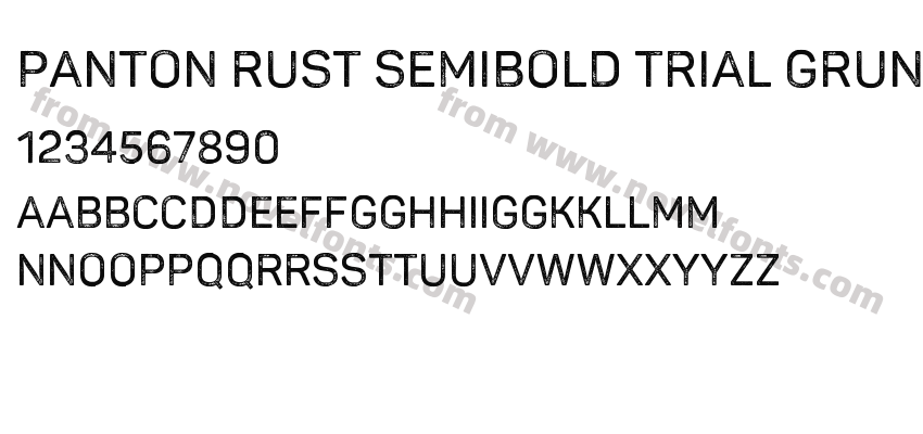 Panton Rust Semibold Trial GrungePreview