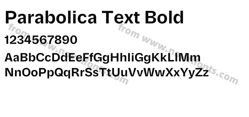 Parabolica Text BoldPreview