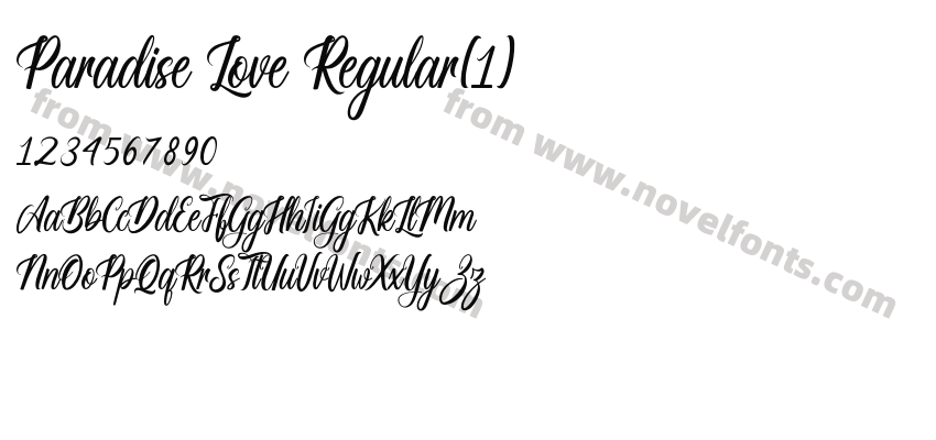 Paradise Love Regular(1)Preview