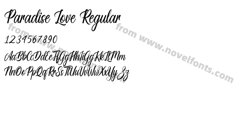 Paradise Love RegularPreview