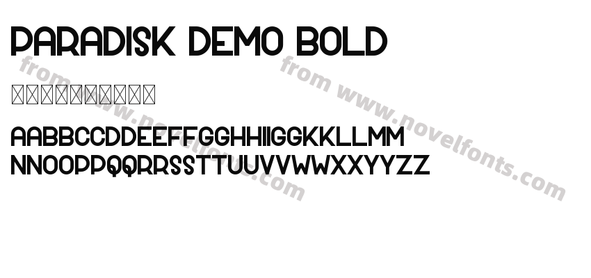 Paradisk Demo BoldPreview