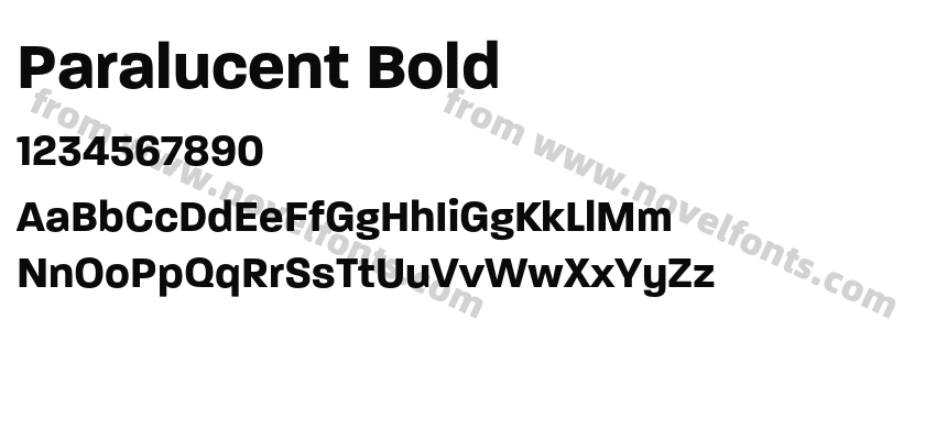 Paralucent BoldPreview