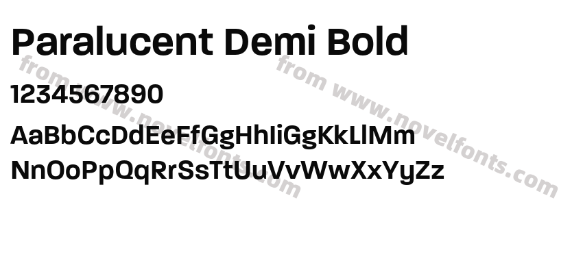 Paralucent Demi BoldPreview
