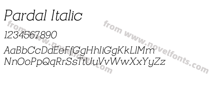 Pardal ItalicPreview