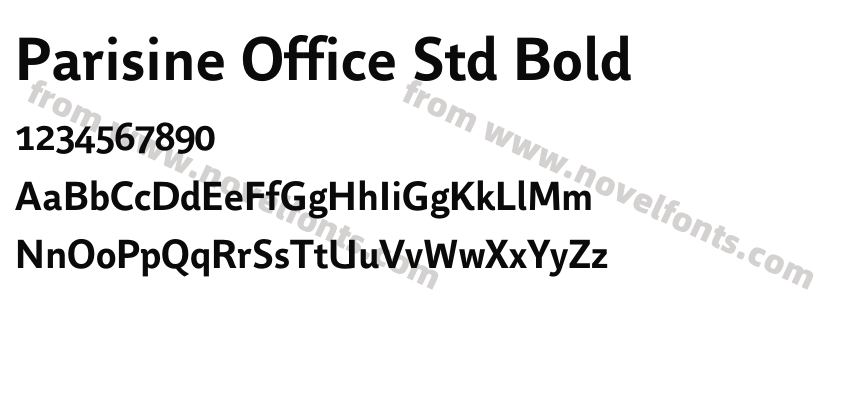 Parisine Office Std BoldPreview