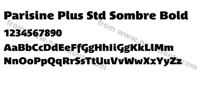 Parisine Plus Std Sombre BoldPreview
