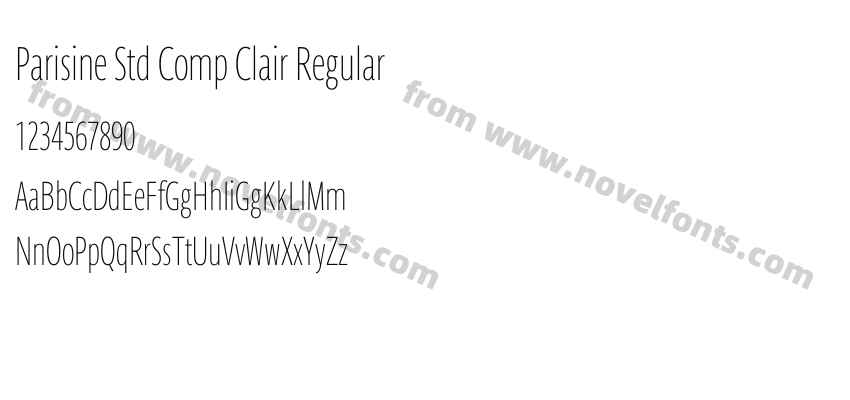 Parisine Std Comp Clair RegularPreview