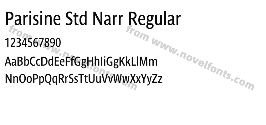 Parisine Std Narr RegularPreview