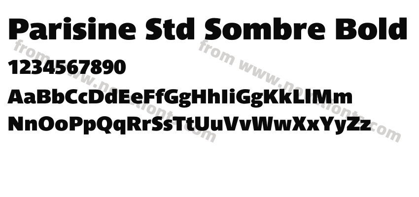 Parisine Std Sombre BoldPreview