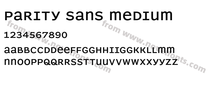 Parity Sans MediumPreview