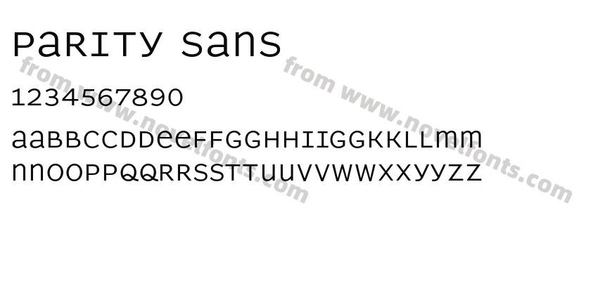 Parity SansPreview