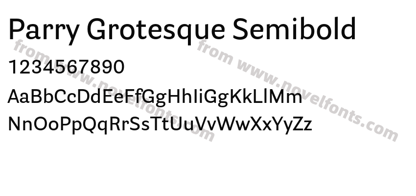 Parry Grotesque SemiboldPreview