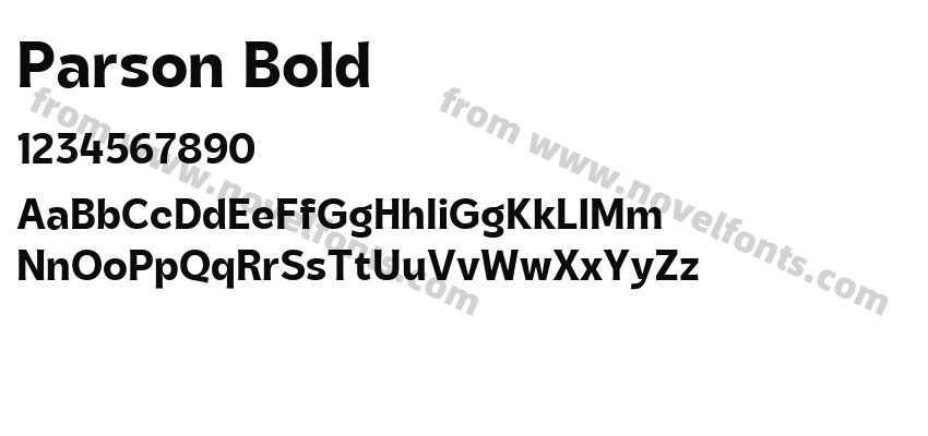 Parson BoldPreview