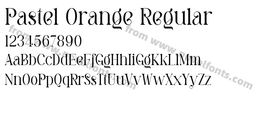 Pastel Orange RegularPreview