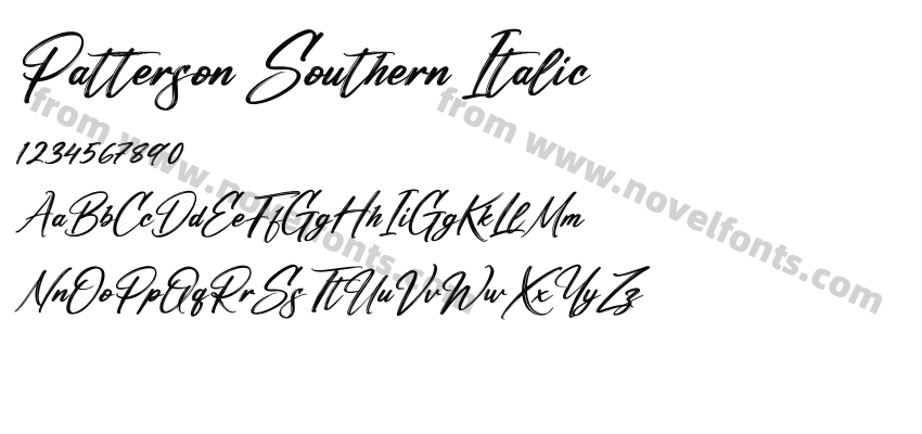 Patterson Southern ItalicPreview