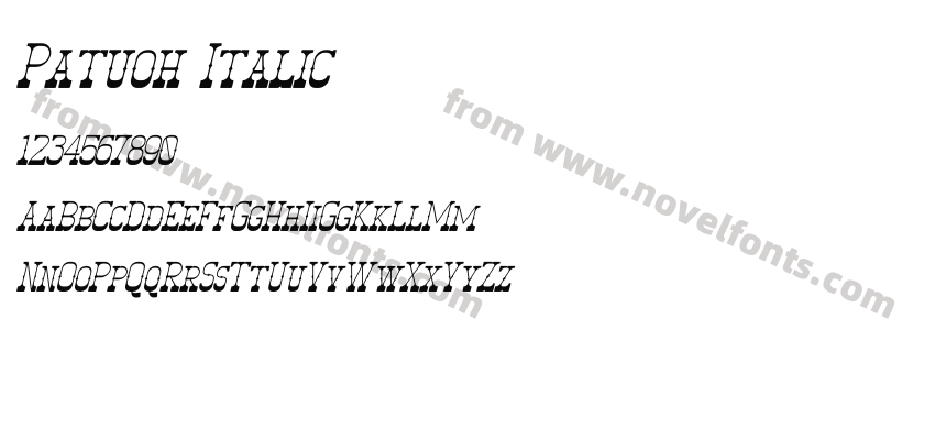 Patuoh ItalicPreview