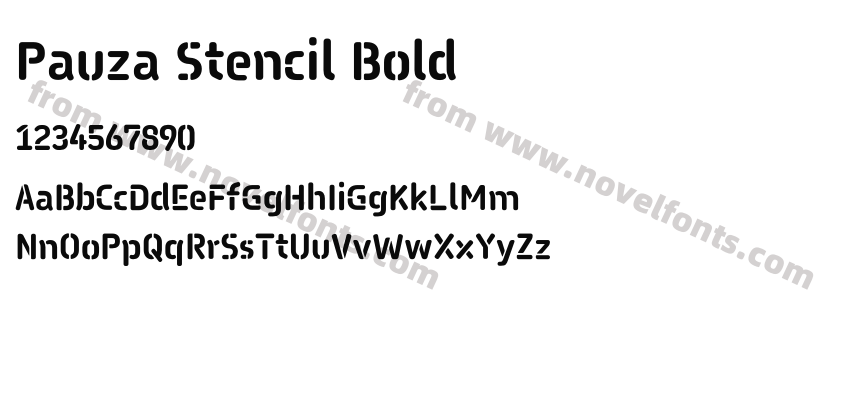 Pauza Stencil BoldPreview