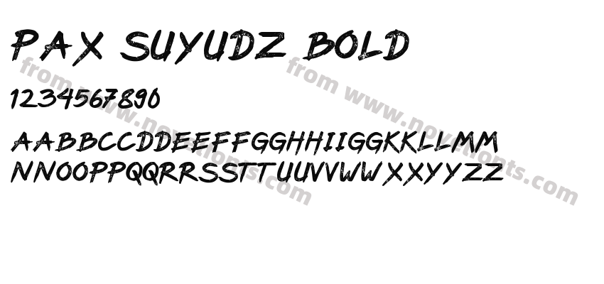Pax Suyudz BoldPreview