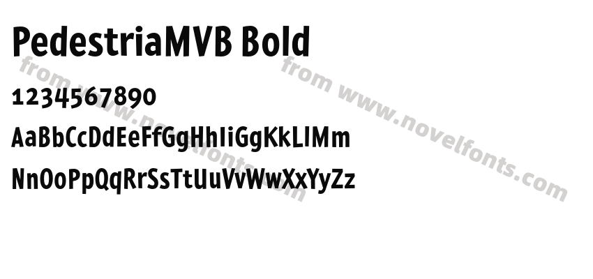 PedestriaMVB BoldPreview