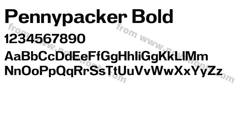 Pennypacker BoldPreview