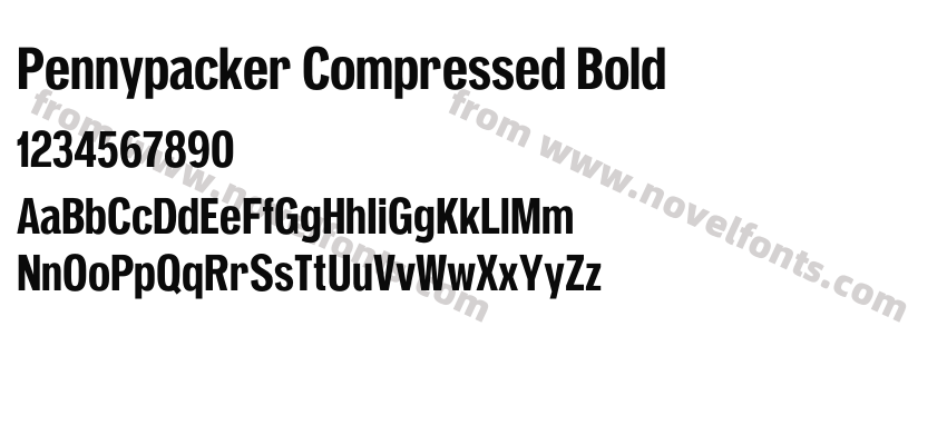 Pennypacker Compressed BoldPreview