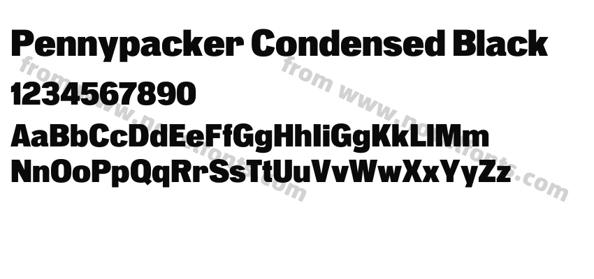 Pennypacker Condensed BlackPreview