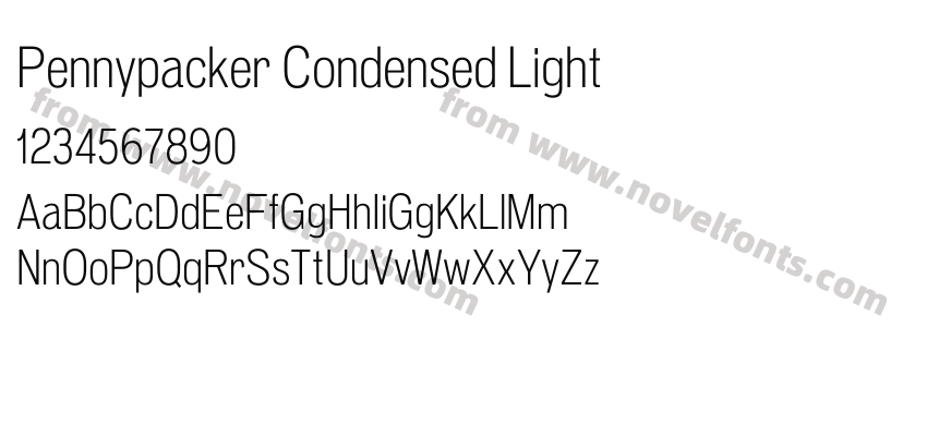 Pennypacker Condensed LightPreview