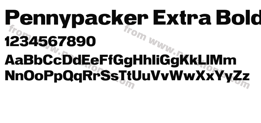 Pennypacker Extra BoldPreview