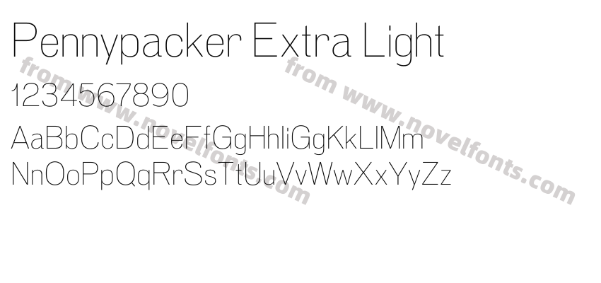 Pennypacker Extra LightPreview