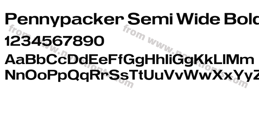 Pennypacker Semi Wide BoldPreview
