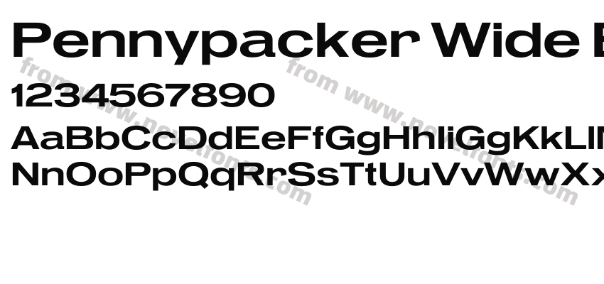 Pennypacker Wide BoldPreview