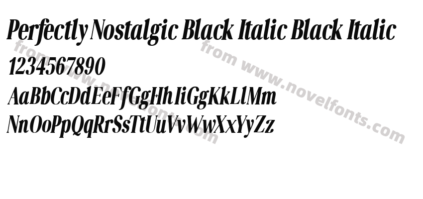 Perfectly Nostalgic Black Italic Black ItalicPreview