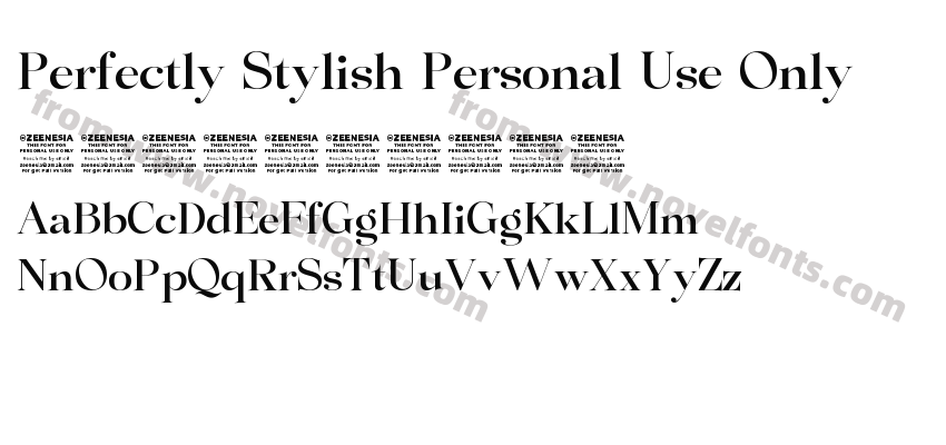 Perfectly Stylish Personal Use OnlyPreview