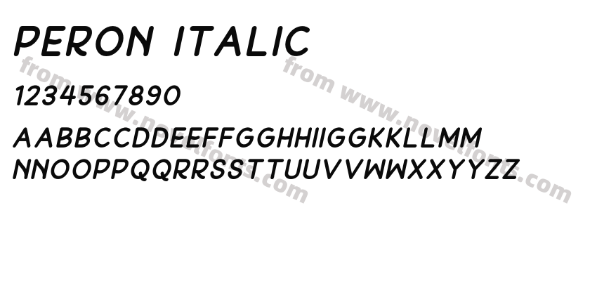 Peron ItalicPreview