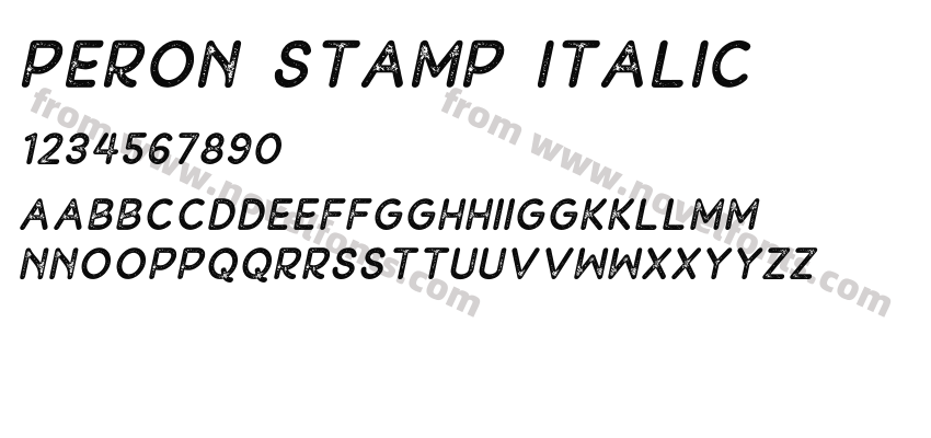 Peron Stamp ItalicPreview