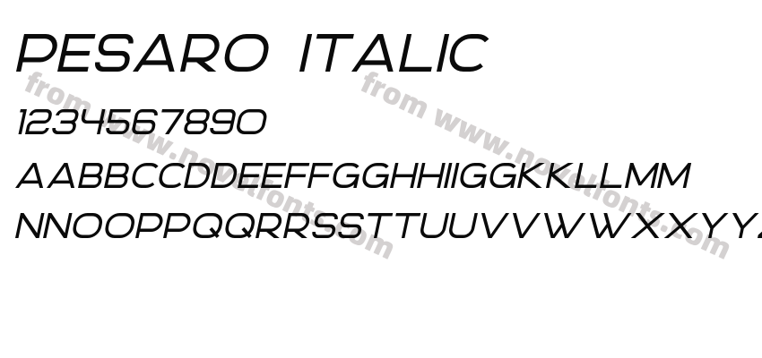 Pesaro ItalicPreview