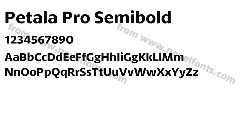 Petala Pro SemiboldPreview