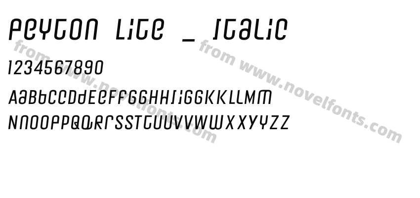 Peyton Lite _ ItalicPreview