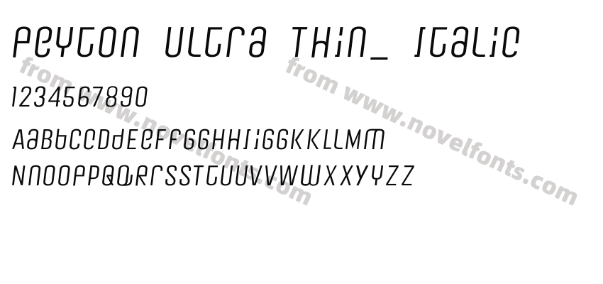 Peyton Ultra Thin_ ItalicPreview