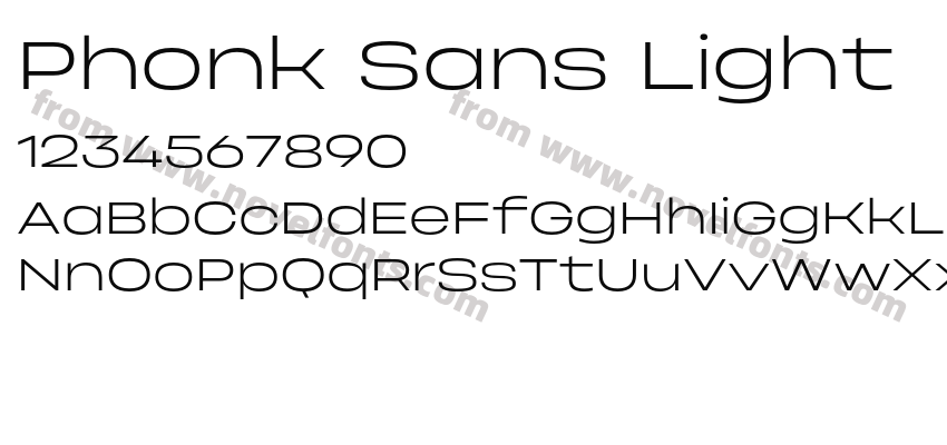 Phonk Sans LightPreview