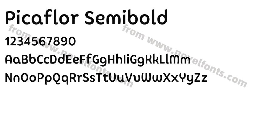 Picaflor SemiboldPreview