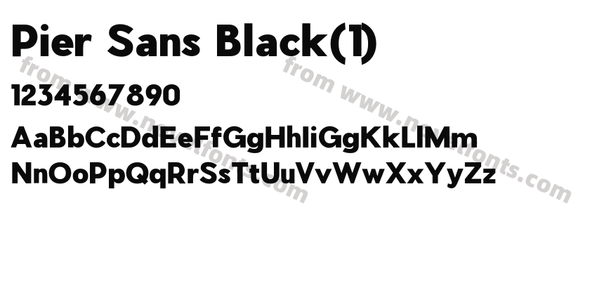 Pier Sans Black(1)Preview