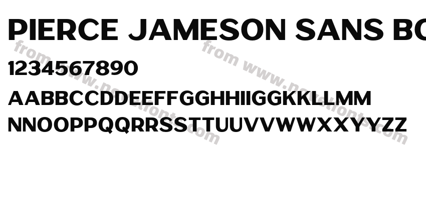 Pierce Jameson Sans BoldPreview