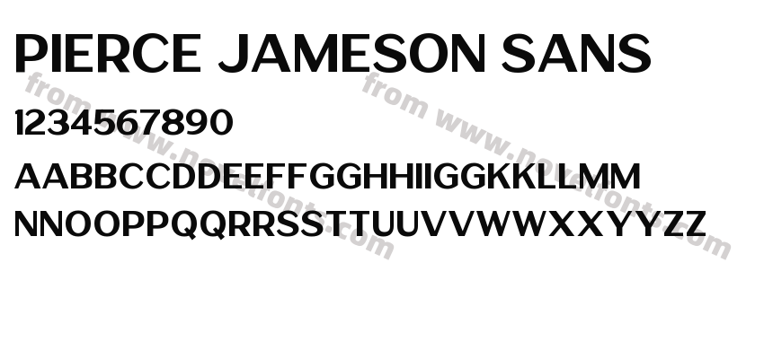 Pierce Jameson SansPreview